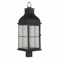 Craftmade Vincent 1 Light Large LED Outdoor Post Mount in Midnight ZA1825-MN-LED
